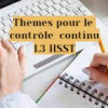 Themes pour le contrôle  continu L3 HSST