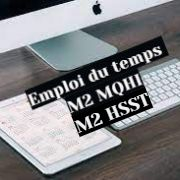 Emploi du temps M2 MQHI-HSST HSST