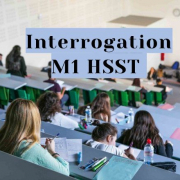 Note aux étudiants M1-HSST MàJ interrogation