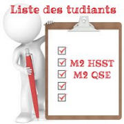 Liste des étudiants "d'Examen M2" M2QSEHSST