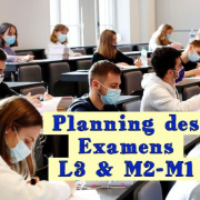 Planning des Examens L3 & M2-M1 L3 & M1-M2