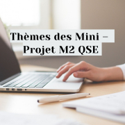 Note aux étudiants M2 QSE M2 QSE