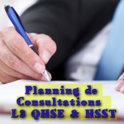 Planning des Consultations L3 QHSE & HSST