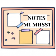 Note aux étudiants M1-MHSST M1MHST