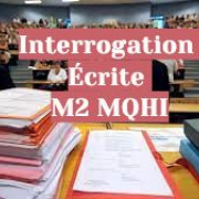 Note aux étudiants M2 MQHI INTERROGATION